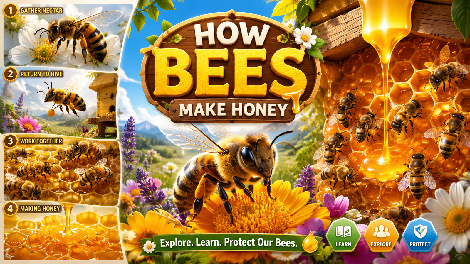 Bee Honey Maker game cover