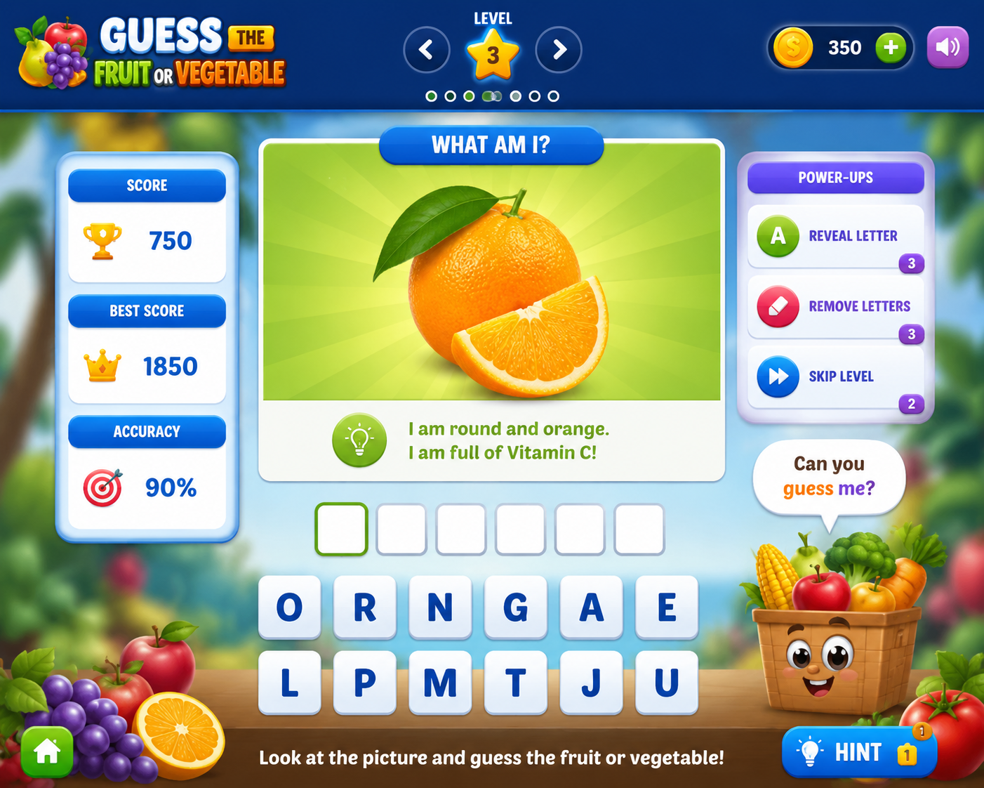 Guess the Fruit or Vegetable game cover