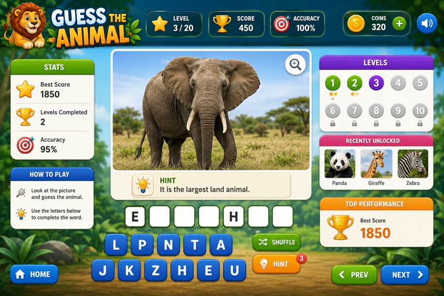 Guess the Animal game cover