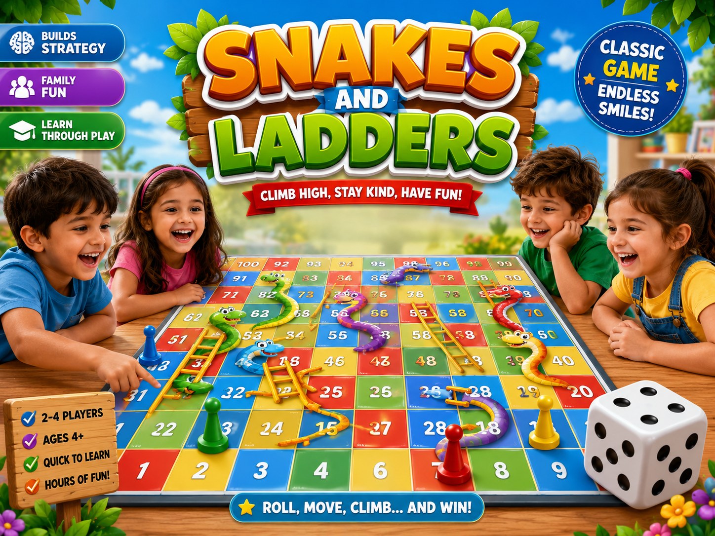 Snakes and Ladders game cover
