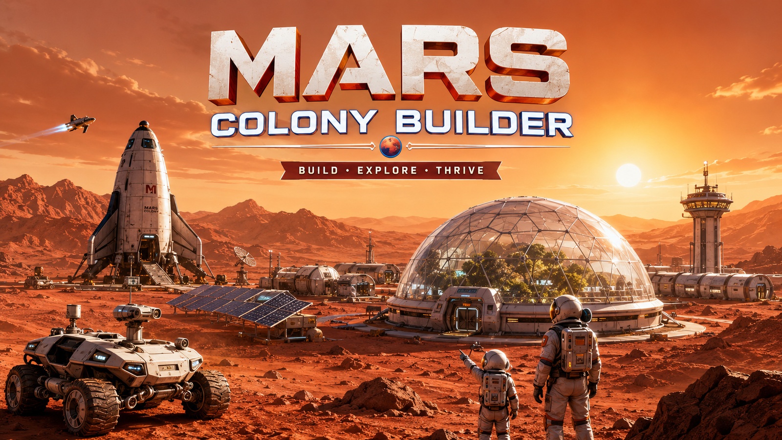 Space Colony Builder game cover