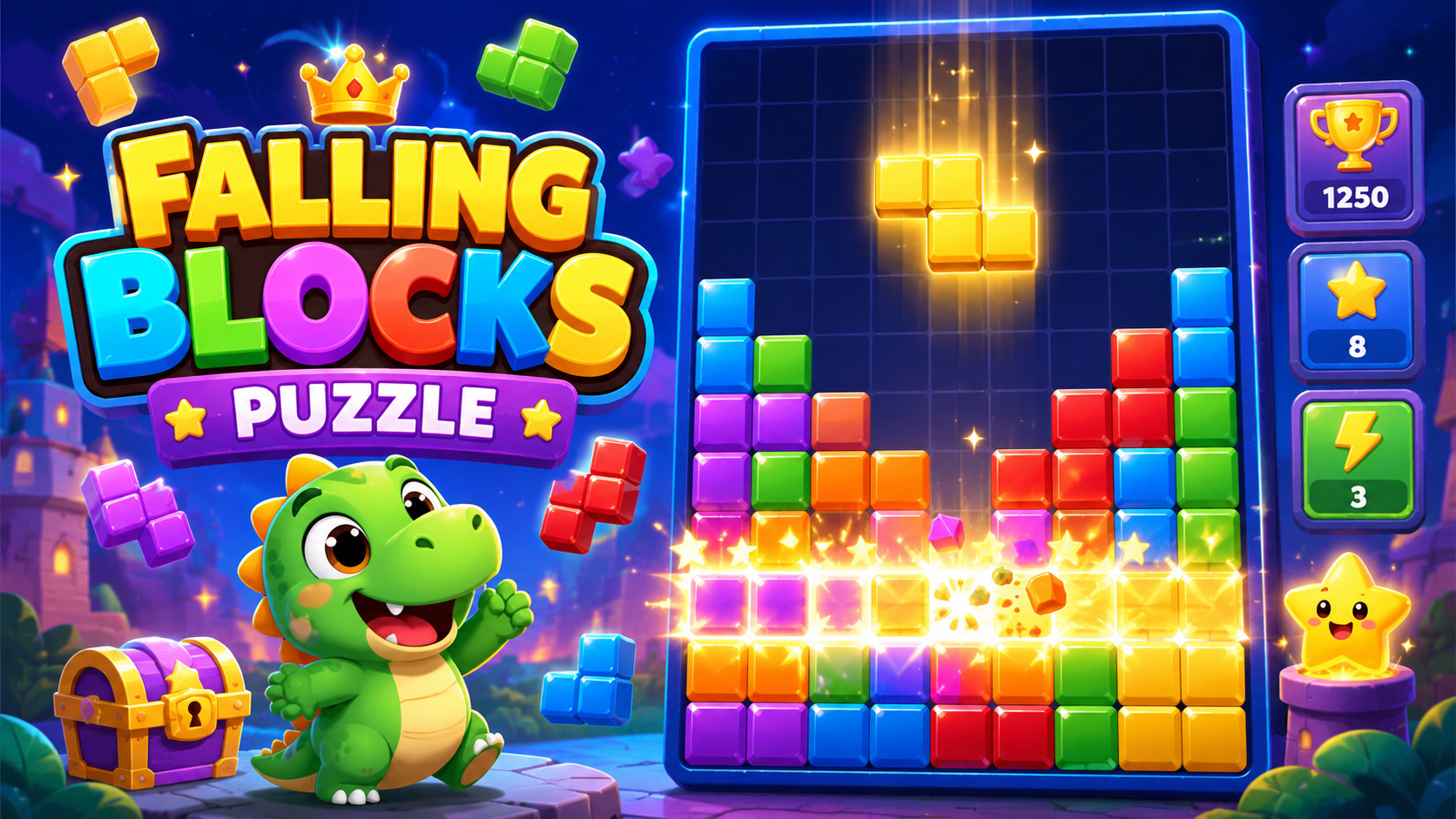Falling Blocks Puzzle game cover